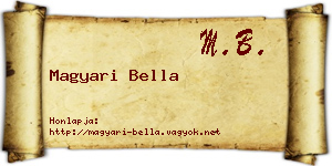 Magyari Bella névjegykártya